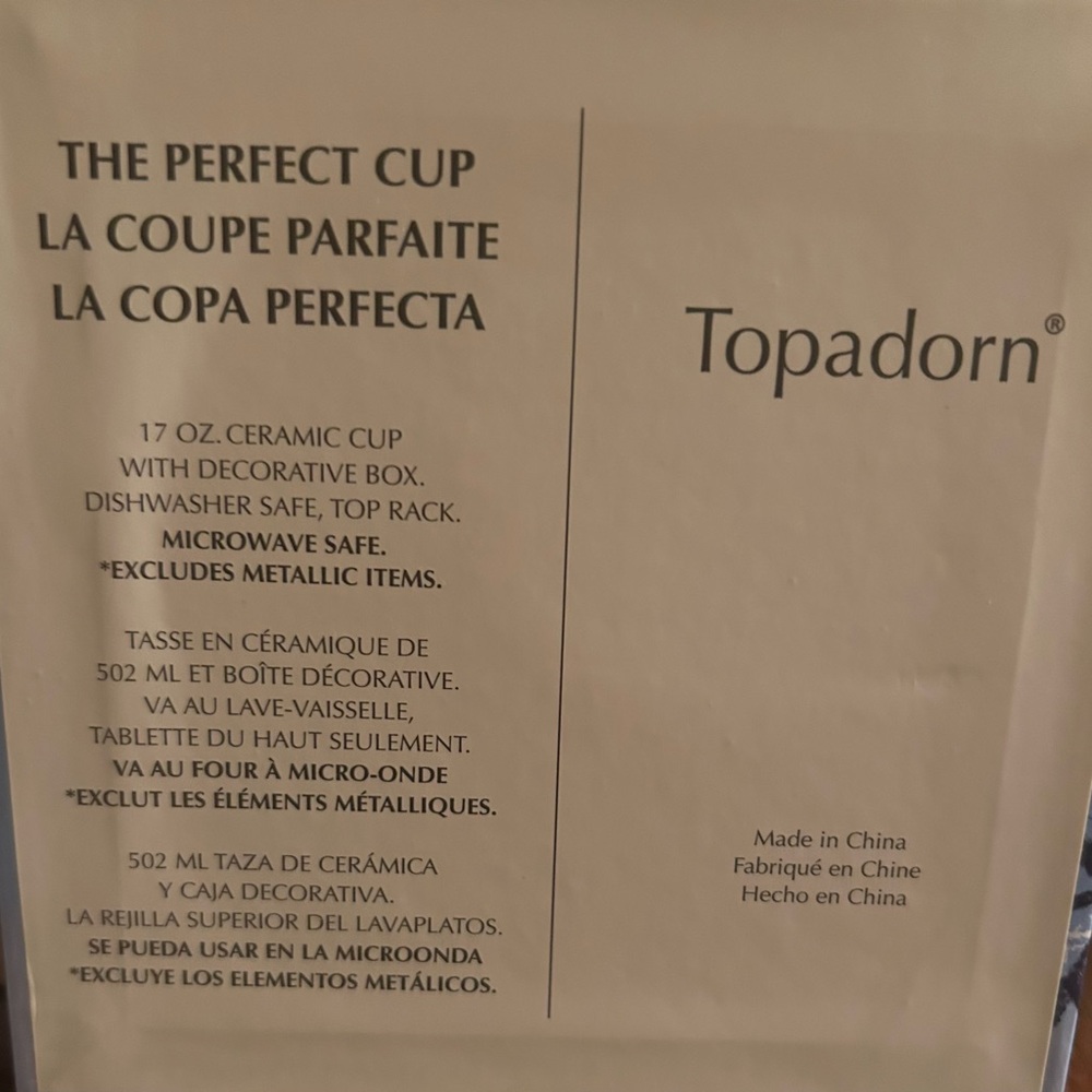 Topadorn Coffee Ceramic Mug With Lid in Gift Box - Picture 6 of 6